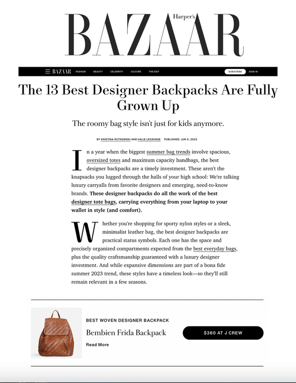 The 13 Best Designer Backpacks Are Fully Grown Up
