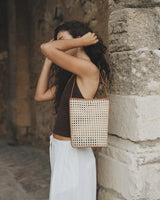 Marion Bag - Cream Rattan