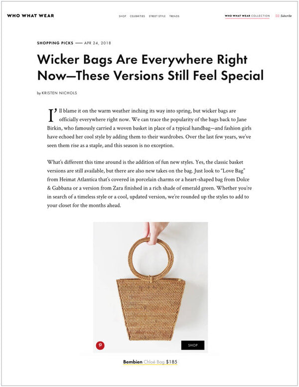 Wicker Bags Are Everywhere Right Now