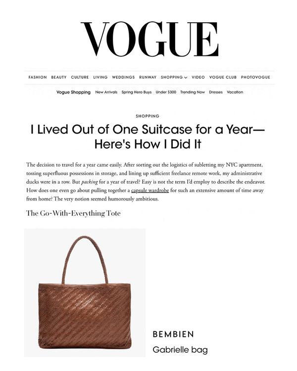 I Lived Out of One Suitcase for a Year—Here's How I Did It