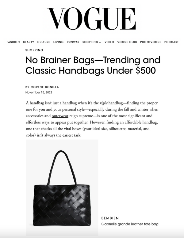 No Brainer Bags—Trending and Classic Handbags Under $500