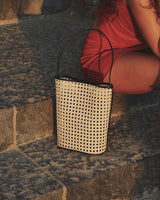 Marion Bag - Black Rattan (Sample)