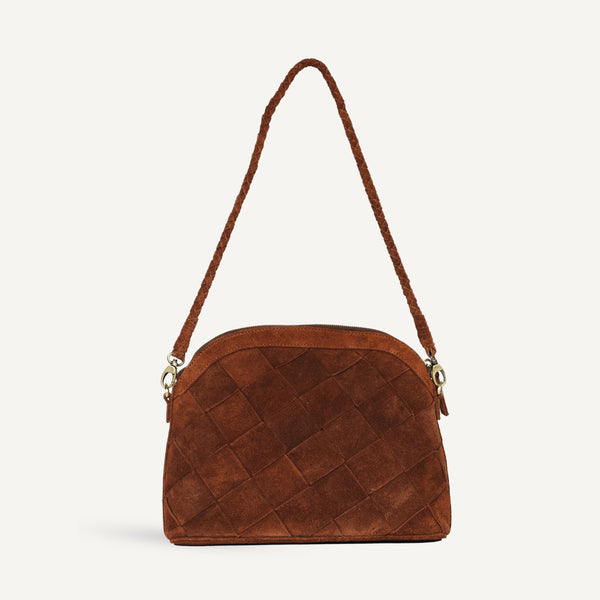 Carmen Bag - Grande Weave Suede