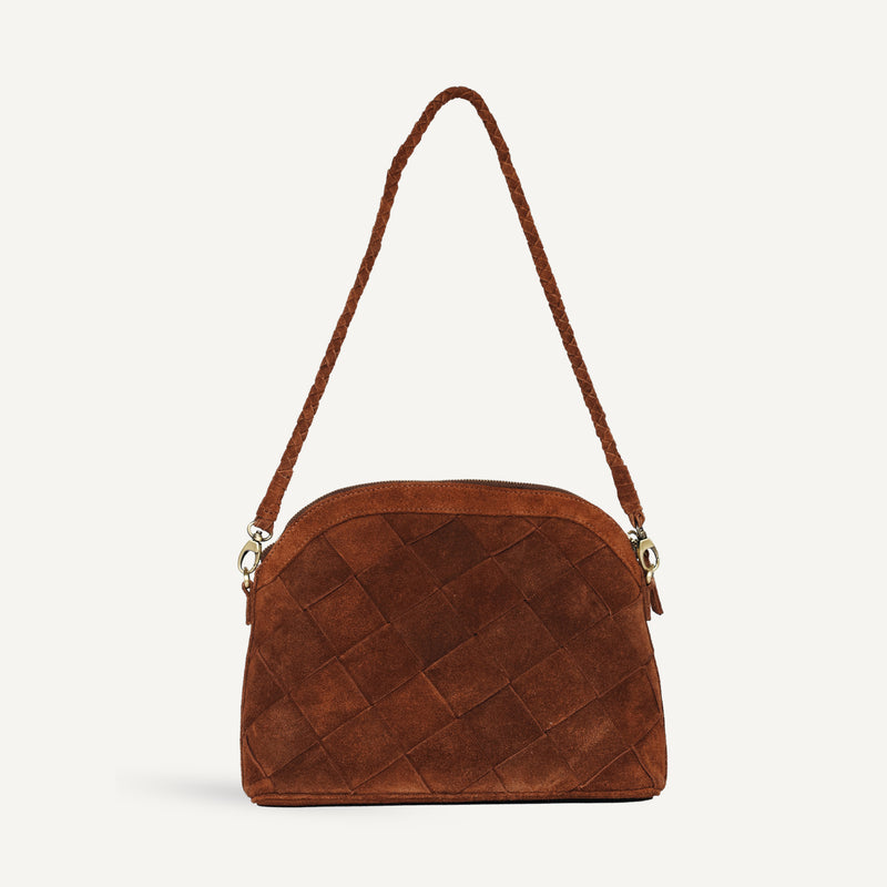 Carmen Bag - Grande Weave Suede