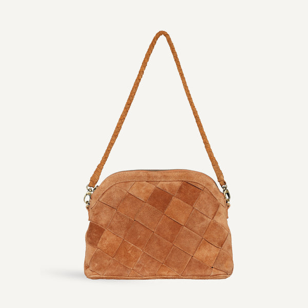 Carmen Bag - Grande Weave Suede