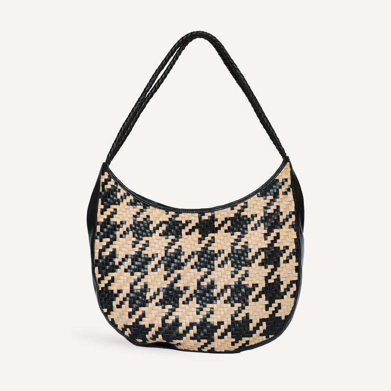 Bobbie Bag - Caramel x Black Houndstooth (Design Sample)