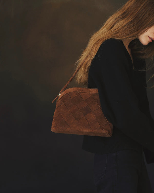 Carmen Bag - Grande Weave Suede