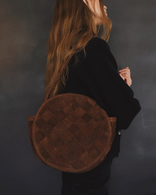 Emilia Bag - Grande Weave Suede