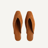 Faye Mule - Woven Suede