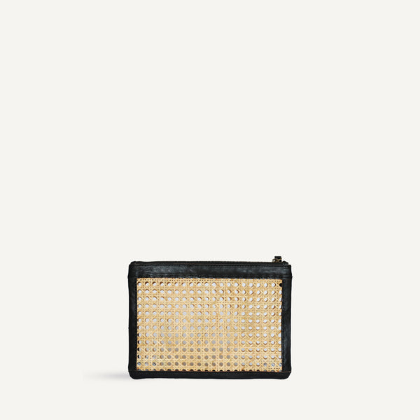 Rattan Clutch - Black Rattan (Design Sample)