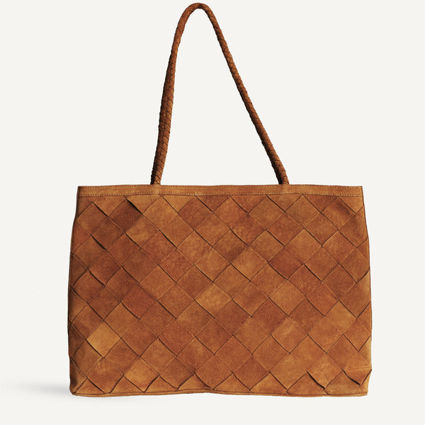 Gabrielle Bag - Grande Weave Suede