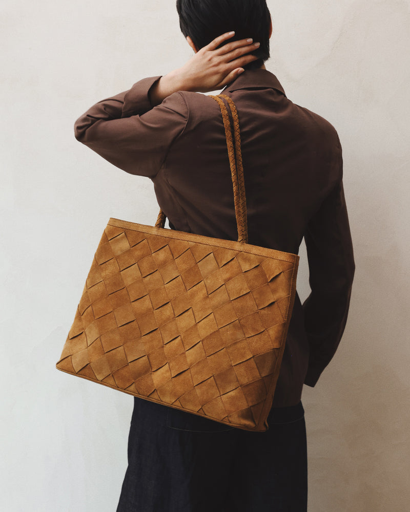 Gabrielle Bag - Grande Weave Suede