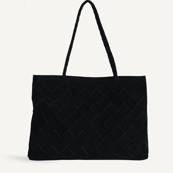 Gabrielle Bag - Grande Weave Suede