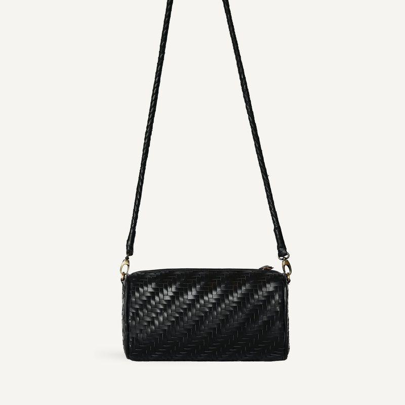 Gigi black leather crossbody bag Clearance