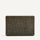 Lia Laptop Case - Carré Weave Olive (Sample)