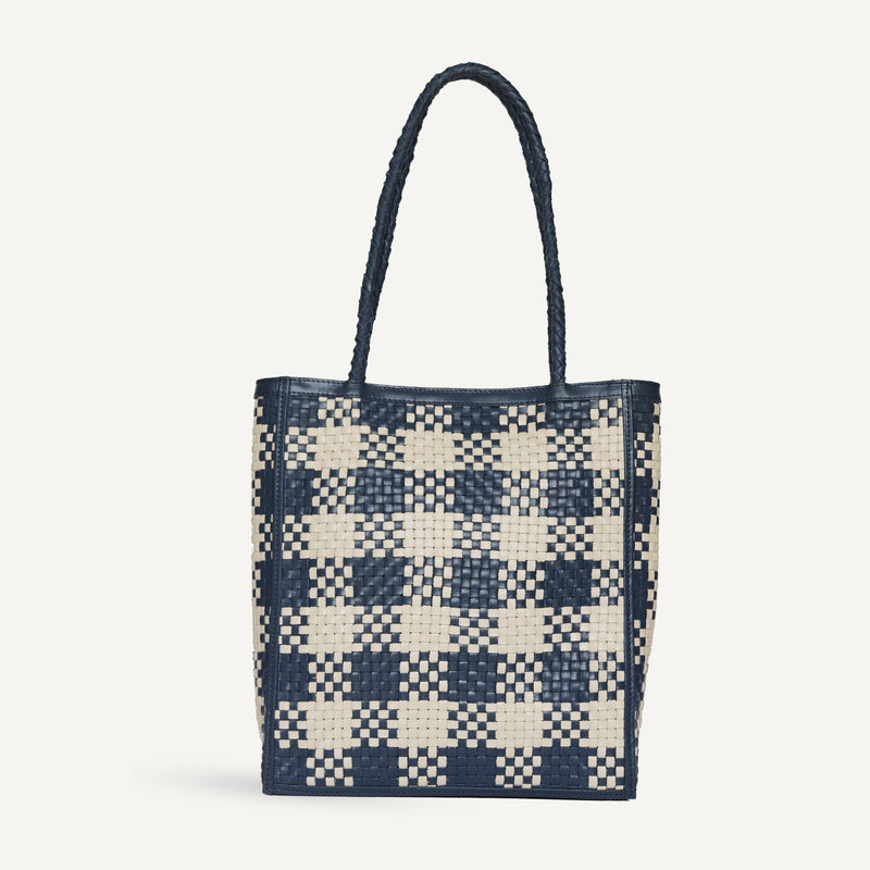 Le Tote - Blue Check (Sample)