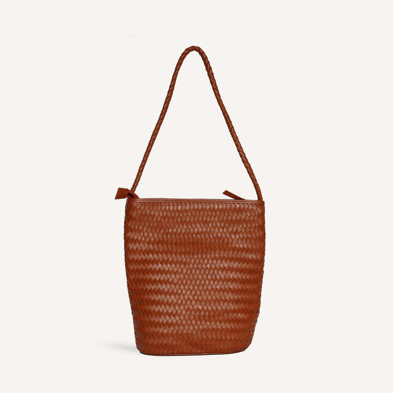 Cylinder Leather Bag - Sienna (Design Sample)