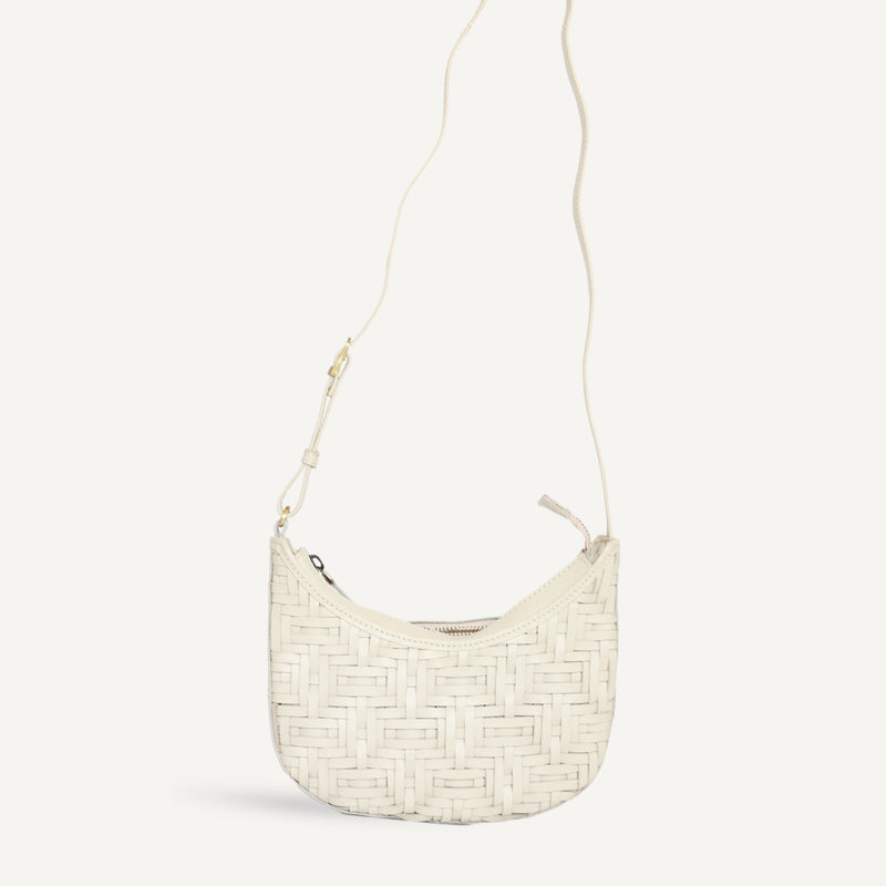 Mini Sling - Geometric Cream Weave (Design Sample)