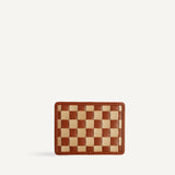 Nico Card Case - Caramel x Sienna Check