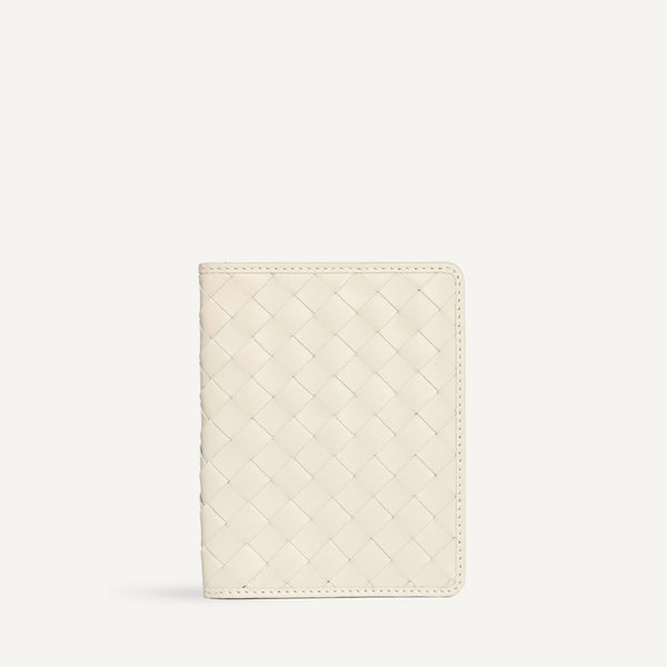 Este Passport Holder - Carré Weave Cream