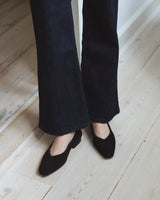 Sabine Flat - Woven Suede