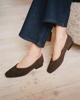 Sabine Flat - Woven Suede