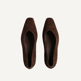 Sabine Flat - Woven Suede