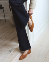 Sabine Flat - Woven Suede