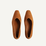 Sabine Flat - Woven Suede