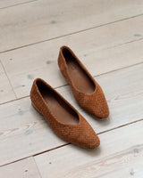 Sabine Flat - Woven Suede