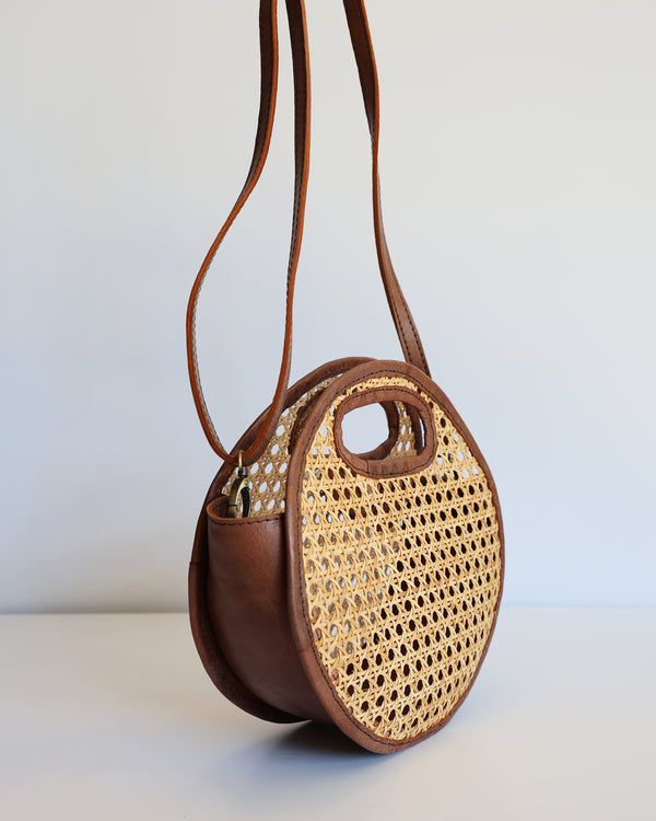 Kora Bag - Brown Rattan (Design Sample)