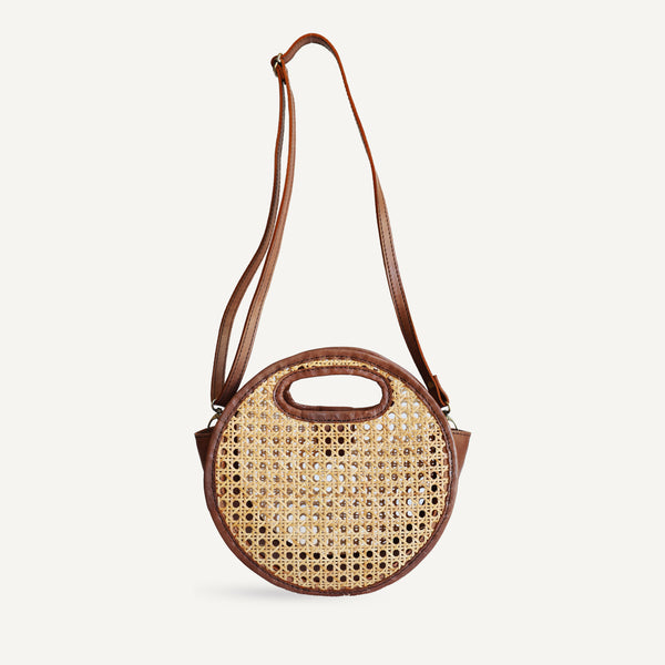 Kora Bag - Brown Rattan (Design Sample)