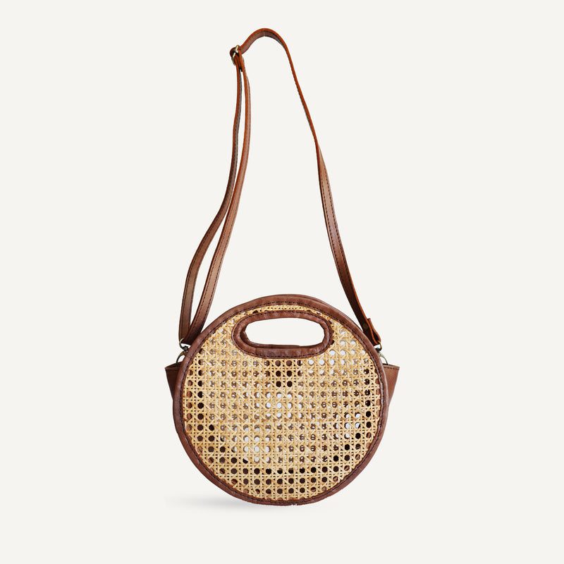 Kora Bag - Brown Rattan (Design Sample)