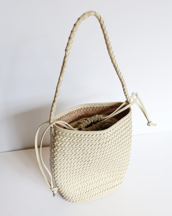 Draw String Bucket Bag - Cream (Design Sample)
