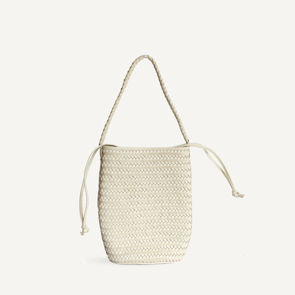 Draw String Bucket Bag - Cream (Design Sample)
