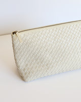 Grande Pouche - Carré Weave Cream (Design Sample)