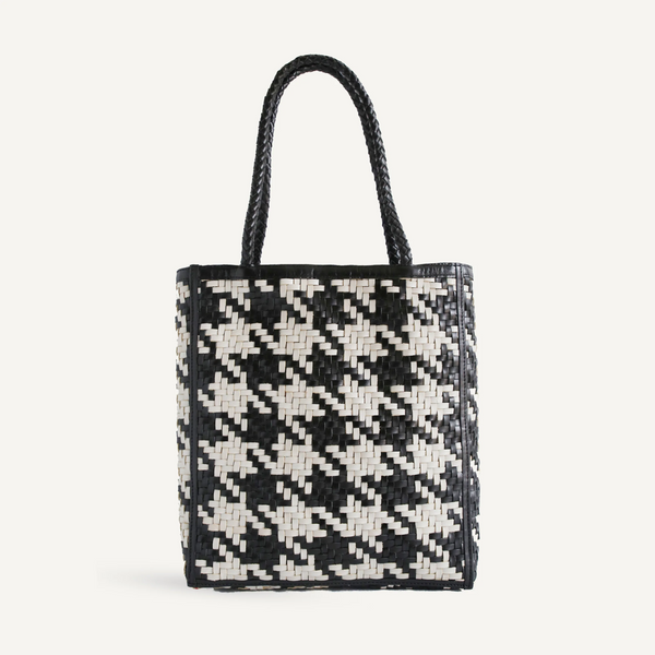 Le Tote - Black x White Houndstooth