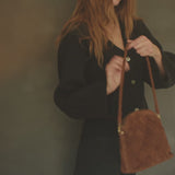 Carmen Bag - Grande Weave Suede