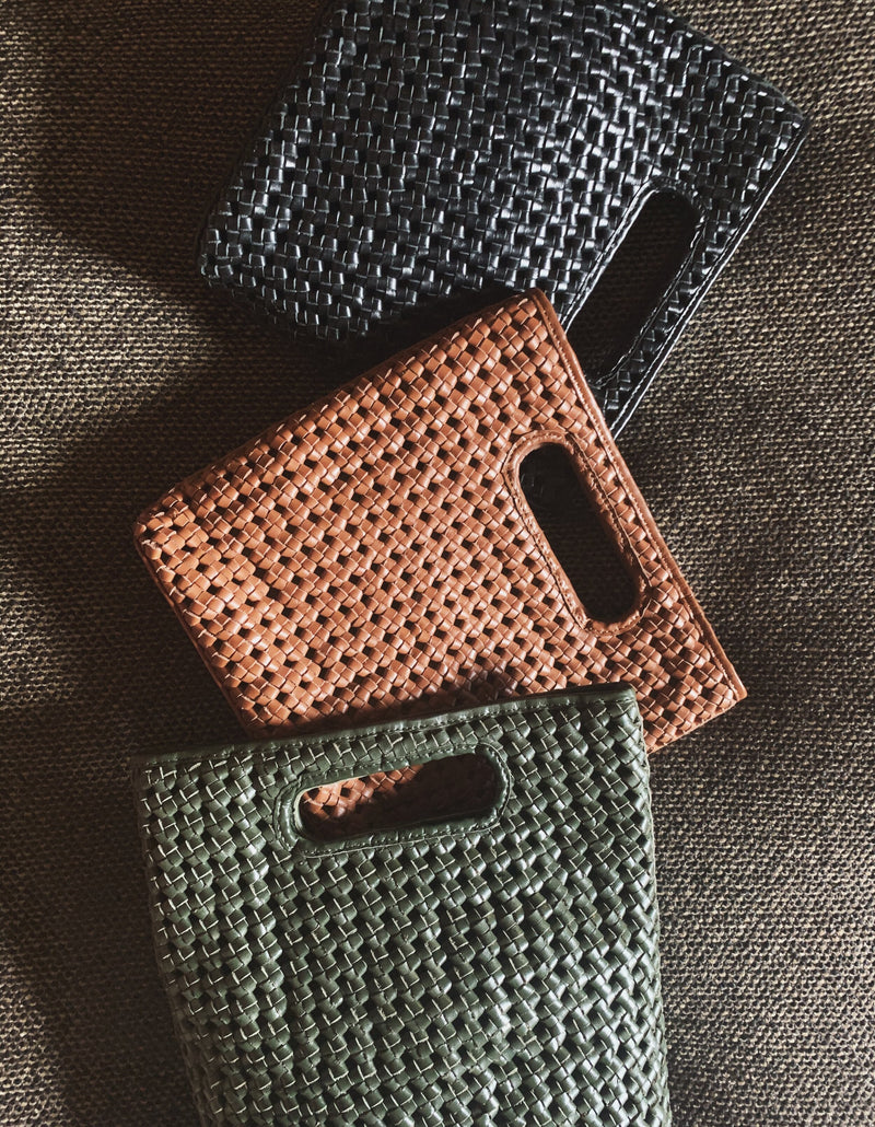 Bembien Nell bags in black, sienna, and olive