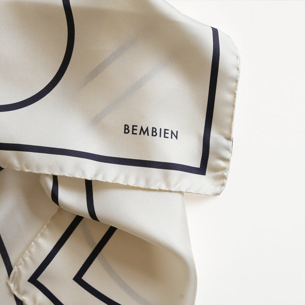 Bembien Ines Scarf in Geometric detail of Bembien logo